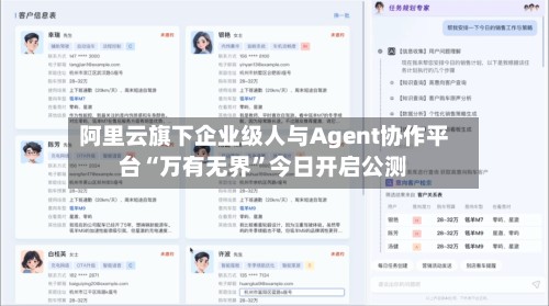 阿里云旗下企业级人与Agent协作平台“万有无界”今日开启公测-第2张图片